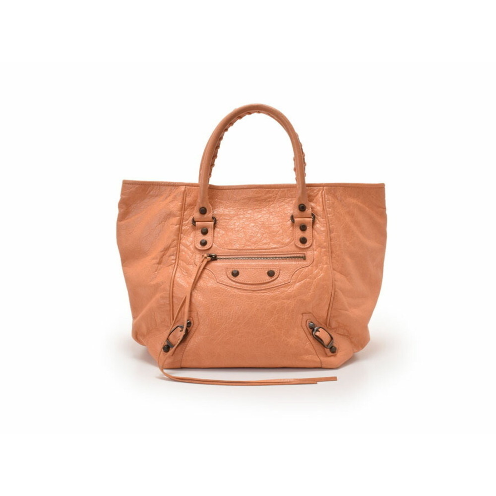 Balenciaga The Sunday Tote Orange Lambskin